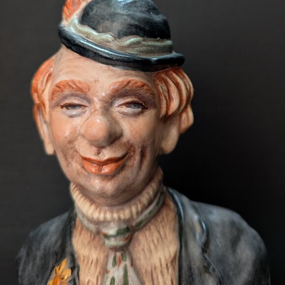 Vintage Irene Smith 1963 Signed Large‎ Ceramic Hobo/Clown Texas Pete Figurine - Picture 7 of 9